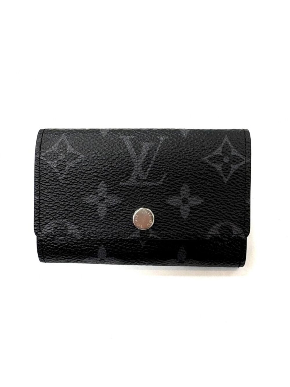 Louis Vuitton Multicles 6 Monogram Eclipse Key Case Black Key Holder